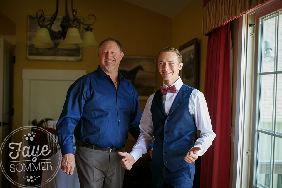 Groom gets ready with Dayton Ohio Wedding Photographer 
